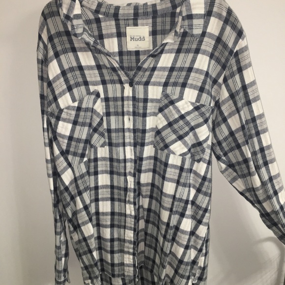 Mudd Other - Blue and white flannel